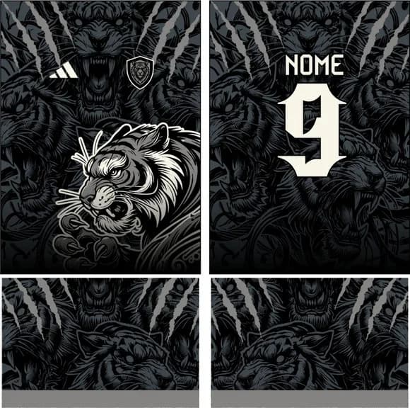 Arte Vetor Camisa Interclasse Tigre 280