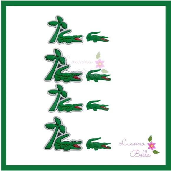 Apliques Emborrachados Modelo Lacoste- pcts c/ 8 unds