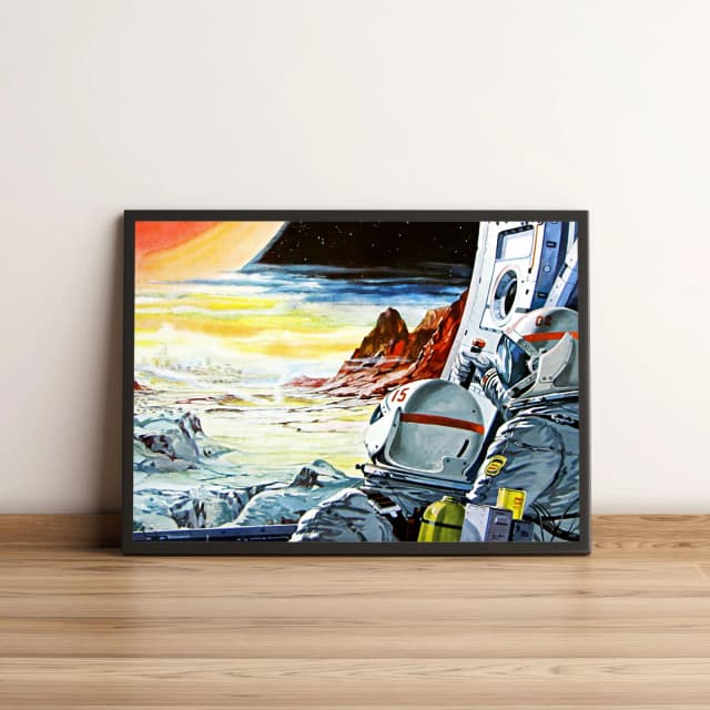 Quadro Astronautas Em Planeta 188