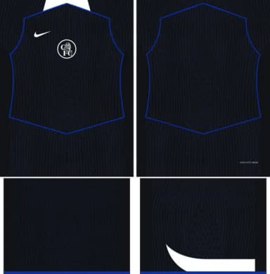 Arte Vetor Camisa Chelsea Terceira 2025-2026