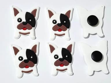 Aplique Cachorro Emborrachado Pacote com 6 Unidades