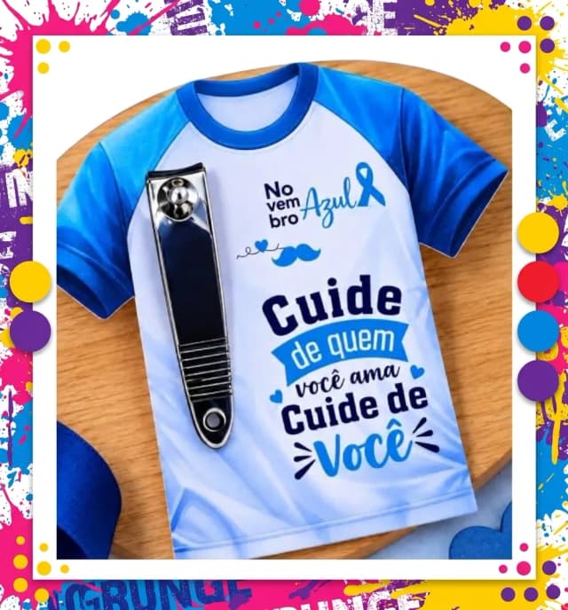 Cortador de Unhas Personalizado Novembro Azul – Lembrancinha Masculina