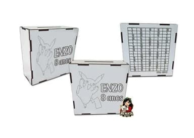 Cofrinho Personalizado Pokemon Lembrancinha