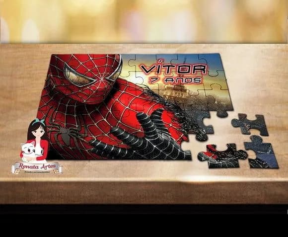 Quebra Cabeça Personalizado Homem Aranha