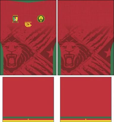 Arte Vetor Camisa Camarões Visita 2026