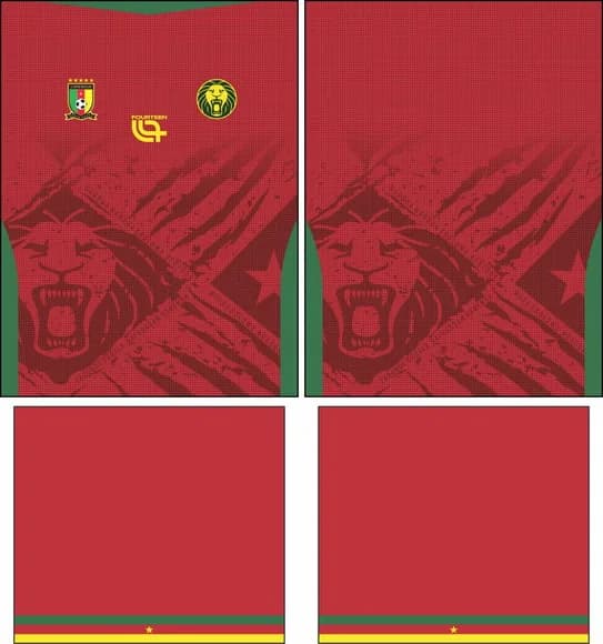 Arte Vetor Camisa Camarões Visita 2026