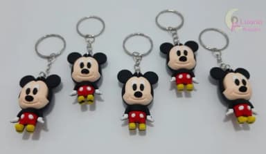 Chaveiro Mickey Emborrachado Pct 2 Unidades