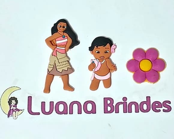 Apliques Moana Emborrachado Pacotes com 6 Unidades
