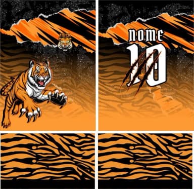 Arte Vetor Camisa Interclasse Tigres Mod-221