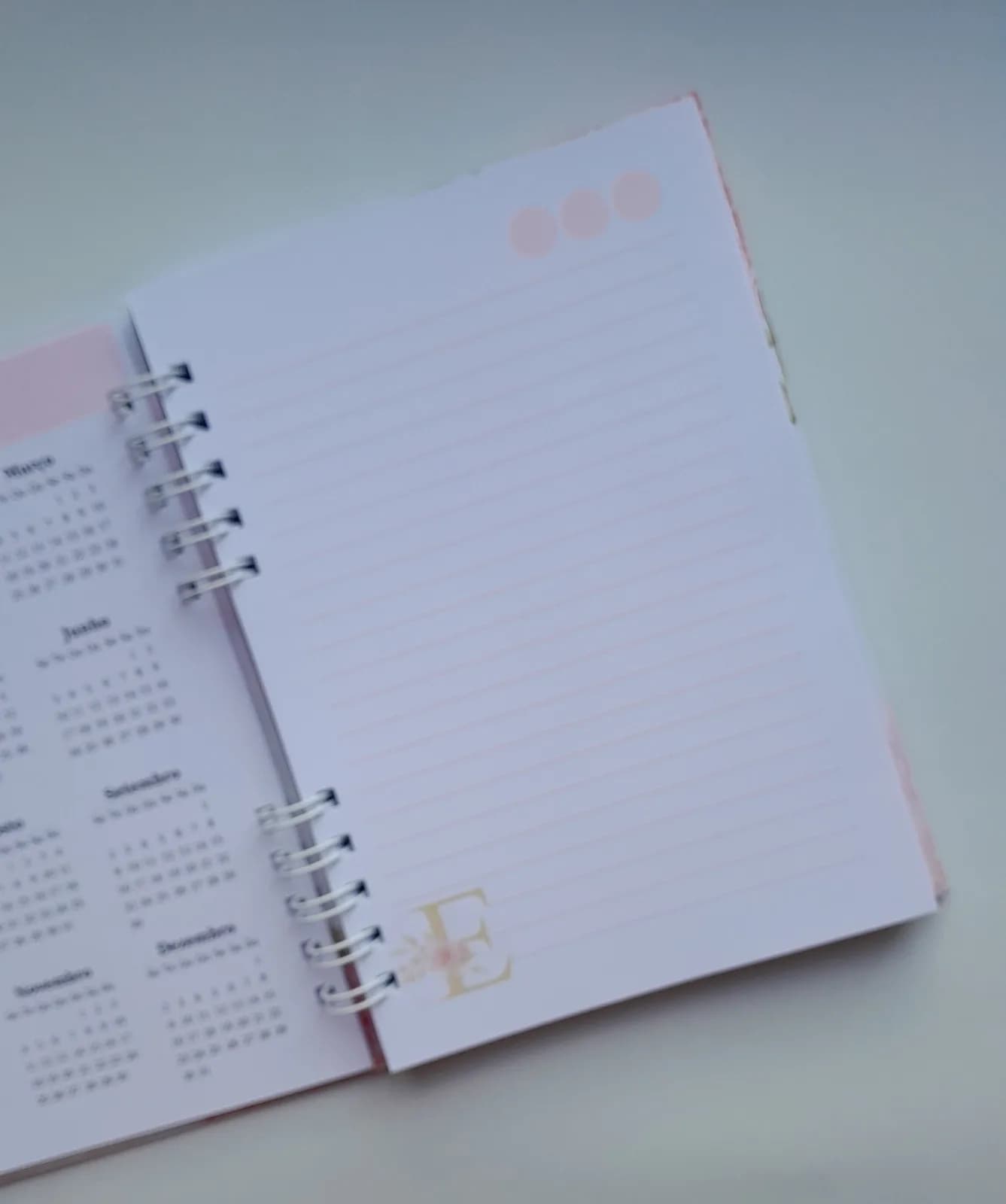 Caderno A5 Alfabeto Floral c/ 100 folhas