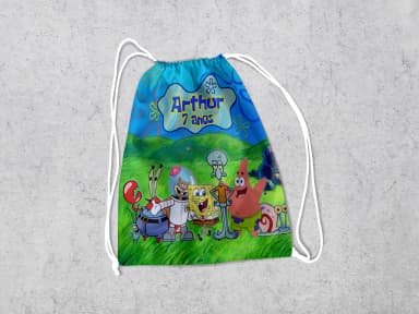 Mochilinha Personalizada para lembrancinhas Bob Esponja