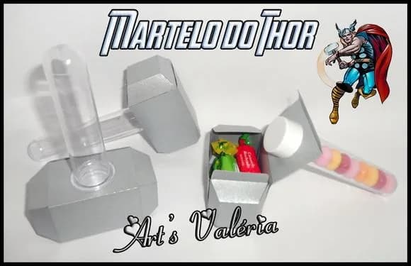 Martelo do Thor - Caixinha com Tubete