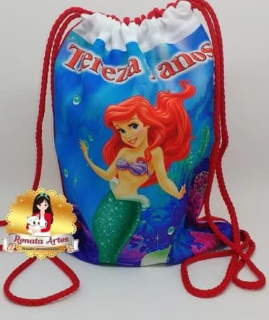 Mochila de Tecido Personalizada Ariel