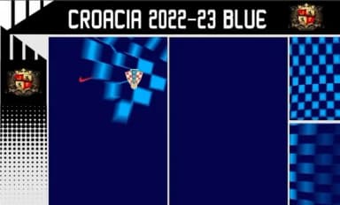 Vetores Camisa Croacia 2022-23 Azul