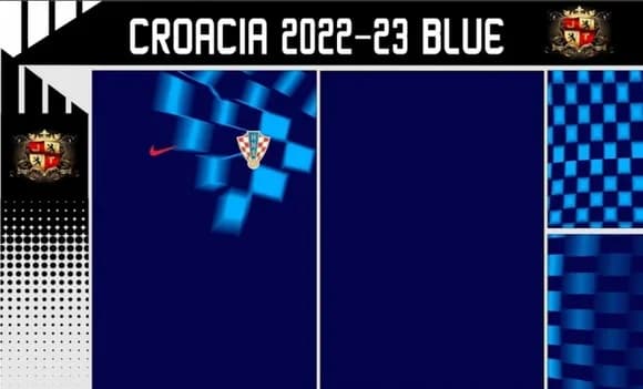 Vetores Camisa Croacia 2022-23 Azul