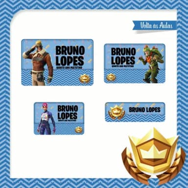 60 Etiquetas Fortnite