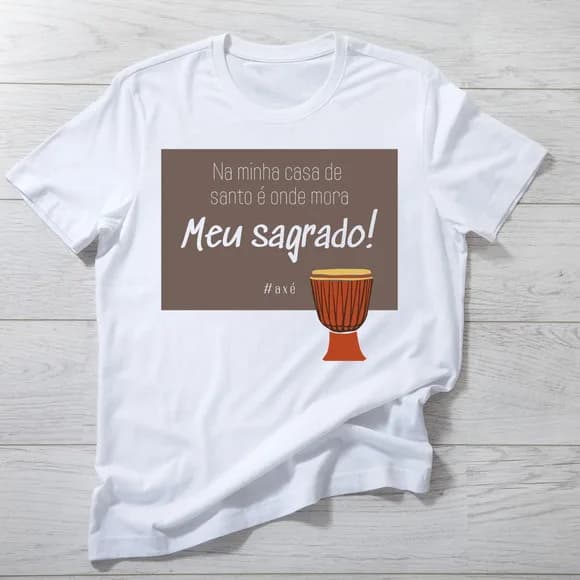 Camiseta Sagrado Axé - Fé e Tradição
