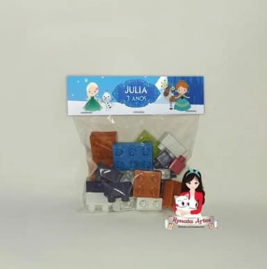 Blocos de Montar Personalizado Frozen Cute