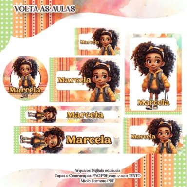 60 Etiquetas Escolares Personalizadas Prova D
