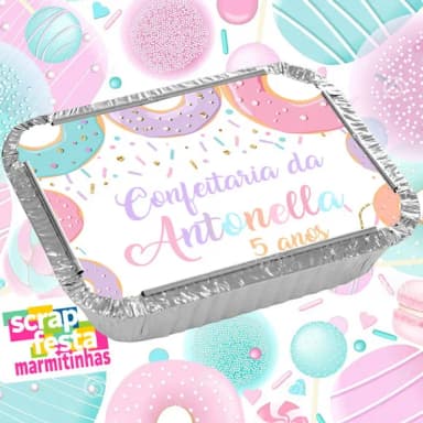 Marmitinha Personalizada Festa Confeitaria Aquarela
