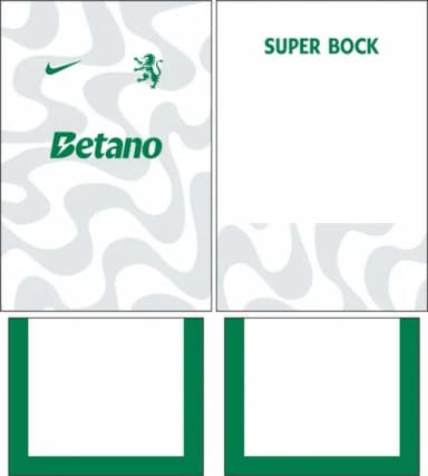 Arte Vetor Camisa Sporting Cp Visita 2025-2026