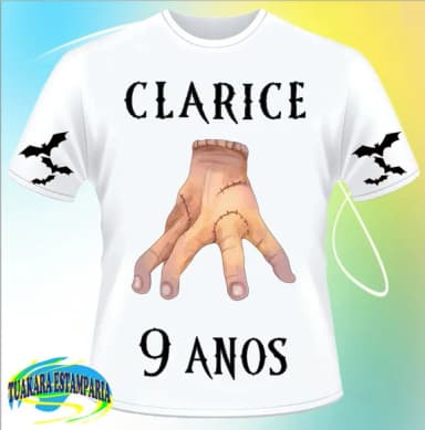 Camiseta Mãozinha Wandinha Addams 05