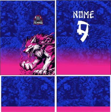 Arte Vetor Camisa Interclasse Lobo 310