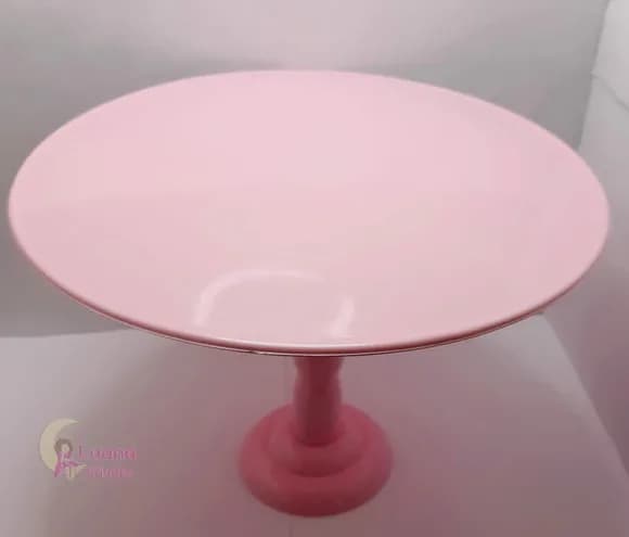 Boleira cor Rosa de Plástico - 28cm - 1 unidade.