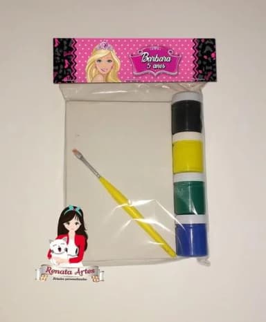 Kit Pintura Personalizado Barbie Nova