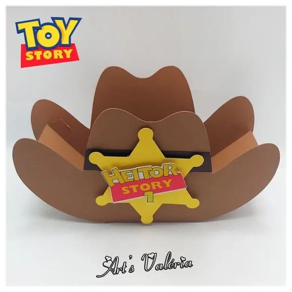 Caixa Chapéu do Woody do Toy Story