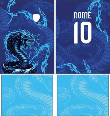 Arte Vetor Camisa Interclasse Cobra Mod-844