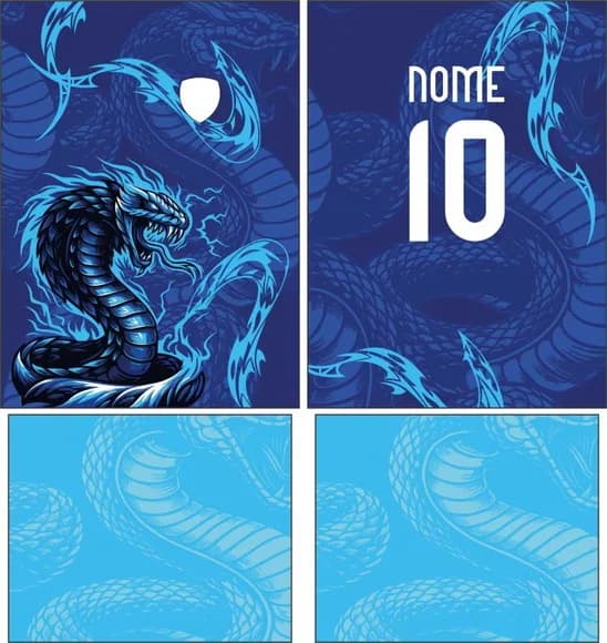 Arte Vetor Camisa Interclasse Cobra Mod-844