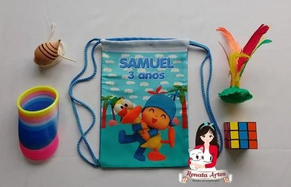 Mochila Brinquedos Retrô Tema Pocoyo