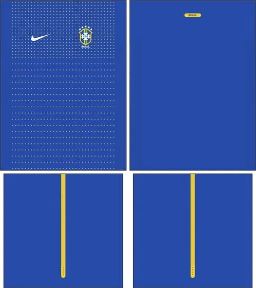 Arte Vetor Camisa Brasil Visita 2010