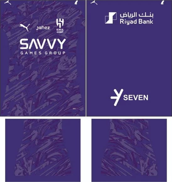 Arte Vetor Camisa Al Hilal Goleiro 2025-2026