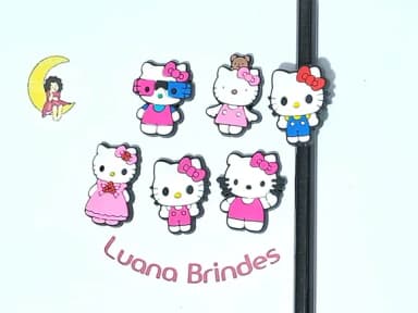 Lápis C/ponteira Hello Kitty Emborrachado 6 Unidades