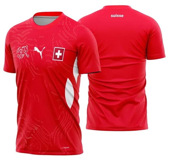 Arte Vetor Camisa Suiça Home 2026