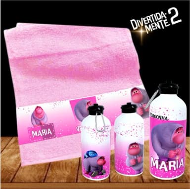 Kit Toalhinha com Garrafa Personalizada