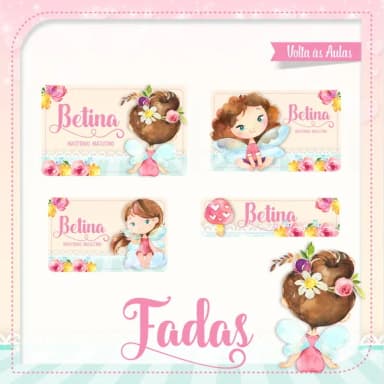 60 Etiquetas Fadas
