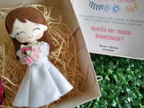 Florista em Feltro - Lembrança ou Convite