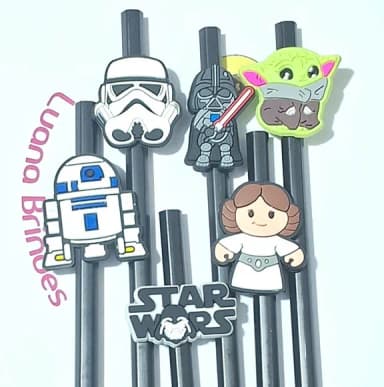 Lápis com Ponteira Star Wars Emborrachada - 6 Peças