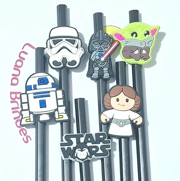 Lápis com Ponteira Star Wars Emborrachada - 6 Peças