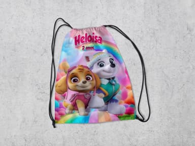 Mochilinha Personalizada para lembrancinhas Patulha Canina
