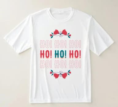 Camiseta Natal Ho Ho Ho