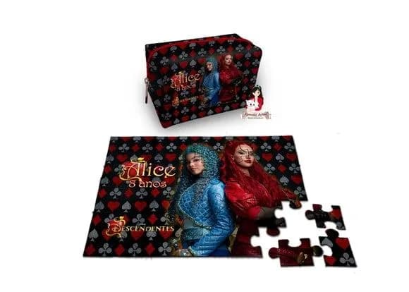 Necessaire Box com Quebra Cabeças Descendentes