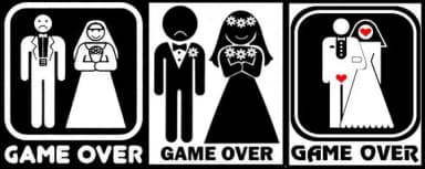 Adesivo Divertido p/ Casamento - Preço Unitário