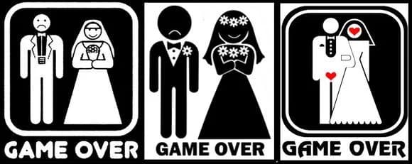Adesivo Divertido p/ Casamento - Preço Unitário