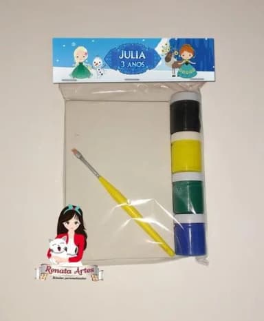 Kit Pintura Personalizado Frozen Cute