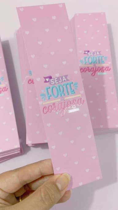 Marca página Seja Forte e corajosa (25 un)