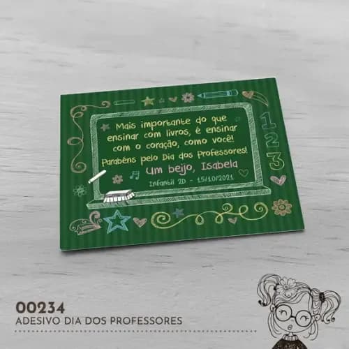 Adesivo Dia dos Professores - 00234